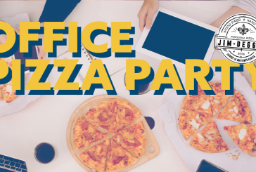Jim Deggys Office Pizza Party