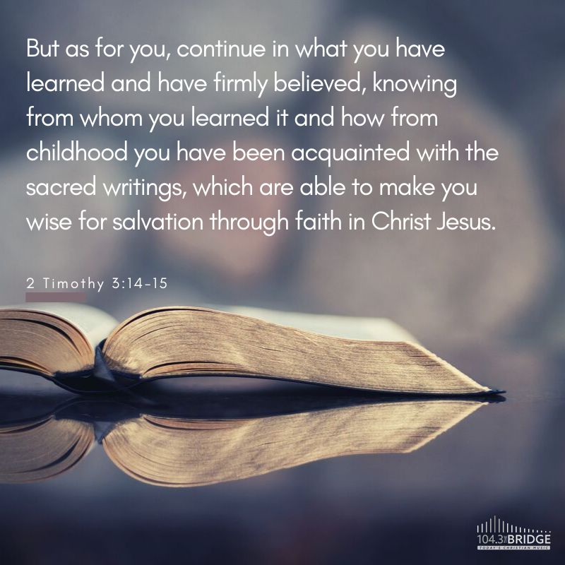 2 Timothy 3:14-15
