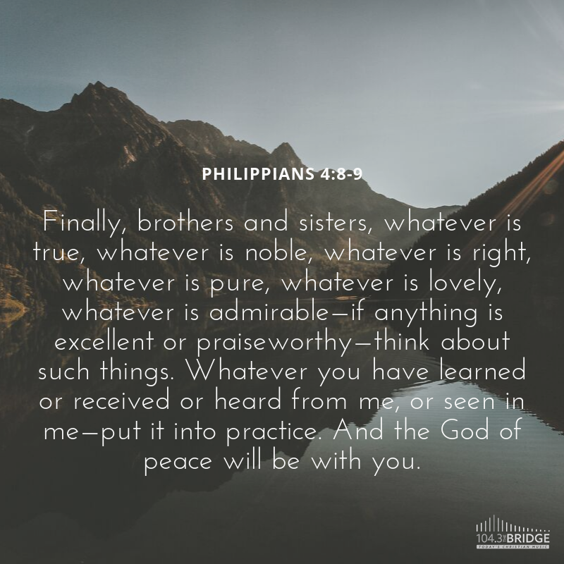 Philippians 4:8-9